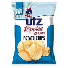 2.75 oz Utz Ripples Original Potato Chips, 2.75 Ounce