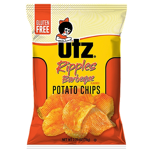 2.75 oz Utz Ripples Barbeque Potato Chips