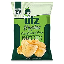 2.75 oz Utz Ripples Sour Cream & Onion Potato Chips, 2.75 Ounce