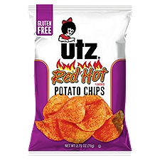 Utz Red Hot, Potato Chips, 2.75 Ounce