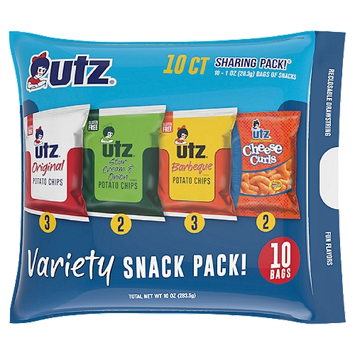 10 oz Utz Variety Snack Pack 10 Pack
Sharing Pack®
