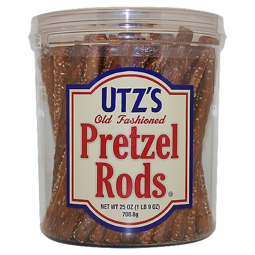 Utz's Old Fashioned Pretzel Rods, 25 oz