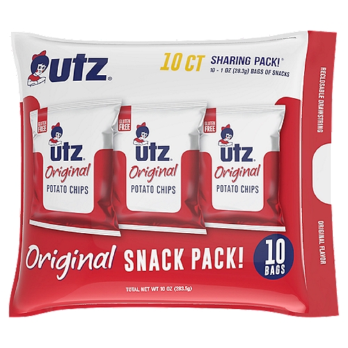 10 oz Utz Original Snack Pack 10 Pack
Sharing Pack!®