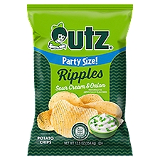 12.5 oz Utz Ripples Sour Cream & Onion Potato Chips