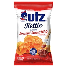 Utz Kettle Classics Smokin, Potato Chips, 7.5 Ounce