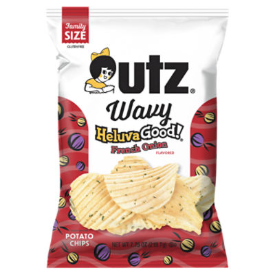 7.75 oz Utz Heluva Good!® French Onion Wavy Potato Chips The Fresh Grocer