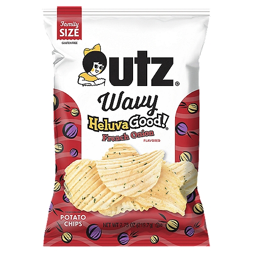 7.75 oz Utz Heluva Good!® French Onion Wavy Potato Chips