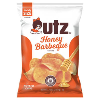 7.75 oz Utz Honey Barbeque Potato Chips, 7.75 Ounce