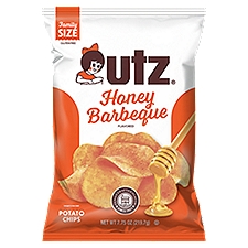 7.75 oz Utz Honey Barbeque Potato Chips, 7.75 Ounce