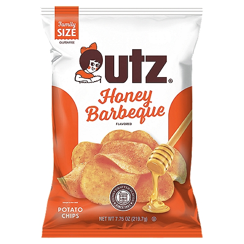 Utz® Honey Barbeque Flavored Potato Chips combine the sweet flavor of honey with classic barbeque seasoning for a finger-licking taste sensation. We season our famous, crispy potato chips with this irresistible blend of spices to make a chip you won't want to put down.nTry a bag today and enjoy!