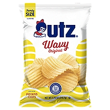 Utz Wavy Original, Potato Chips, 7.75 Ounce