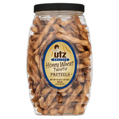 Utz Braided Honey Wheat Twists Pretzels, 24 oz ShopRite