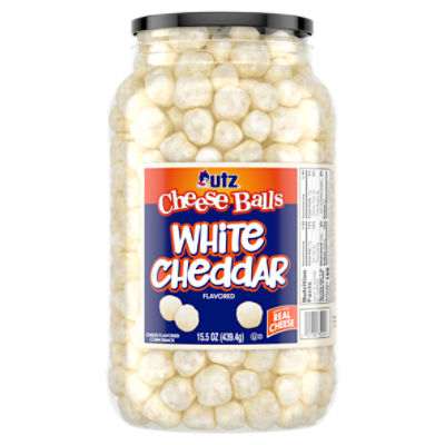 Utz White Cheddar Flavored Cheese Balls, 15.5 oz