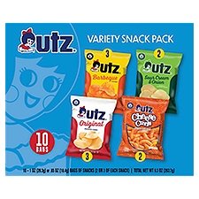 Utz Snack Variety Pack, 10 count, 9.3 oz, 9.3 Ounce