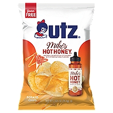 Utz Mike's Hot Honey Potato Chips, 2.625 oz, 2.63 Ounce