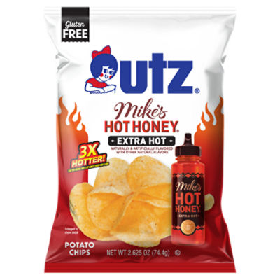 Utz Extra Hot Mike's Hot Honey Potato Chips, 2.625 oz