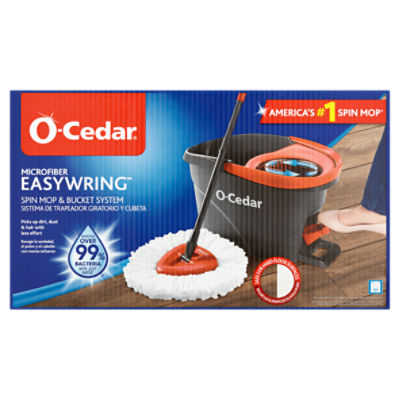 O-Cedar EasyWring Microfiber Spin Mop and Bucket Floor Cleaning System