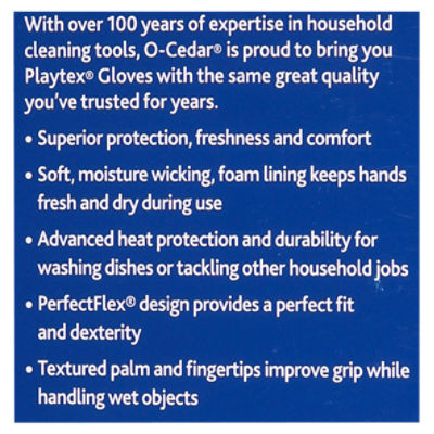 O-Cedar Playtex Handsaver Everyday Protection Gloves, L, 1 pair - Fairway