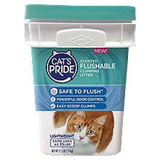 Cat's Pride Cat Litter Flushable Clumping Clay, 17.5 Each