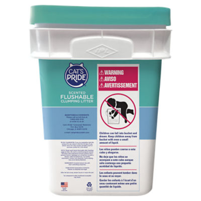 Flushable clumping cat litter sale