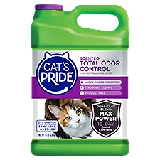 Cat's Pride MAX POWER Total Odor Control Scented Multi-Cat Clumping Litter, 15 lb, 15 Pound