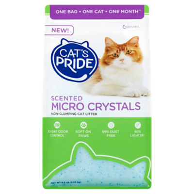 Cat's Pride Scented Micro Crystals Non-Clumping Cat Litter, 6.5 lb