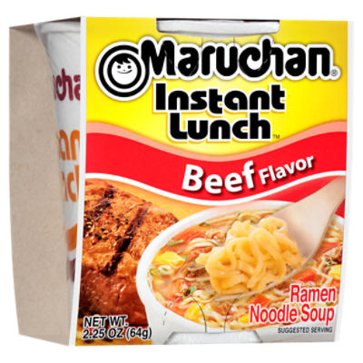 Maruchan Instant Lunch Beef Flavor Ramen Noodle Soup, 2.25 oz