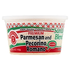 Auricchio Sunday Blend Premium Parmesan and Pecorino Romano Grated Cheese, 5 oz