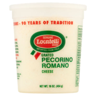 Locatelli Grated Pecorino Romano Cheese, 16 oz
