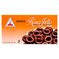 Joyva Chocolate Covered Orange Ring Jells, 9 oz