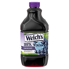 Welch's 100% Grape Juice with Calcium, Concord Grape, 64 fl oz Bottle, 64 Fluid ounce