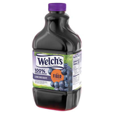 Welch's 100% Grape Juice with Fiber, Concord Grape, 64 fl oz Bottle - The  Fresh Grocer