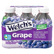 Welch's Grape Drink, 10 fl oz On-the-Go Bottle (Pack of 6), 60 Fluid ounce