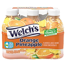 Welch's Orange Pineapple Flavored Juice Drink, 10 fl oz, 6 count