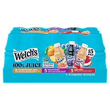 Welch's 100% Juice Variety Pack, 10 fl oz, 15 count, 150 Fluid ounce