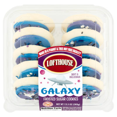 Lofthouse Galaxy Frosted Sugar Cookies, 13.5 oz