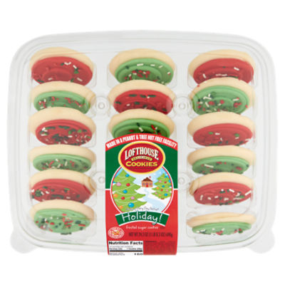 Lofthouse Holiday! Frosted Sugar Cookies, 18 count, 24.3 oz