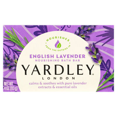 Yardley London English Lavender Nourishing Bath Bar, 4 oz