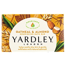 Yardley London Oatmeal & Almond Moisturizing Bath Bar, 4.0 oz