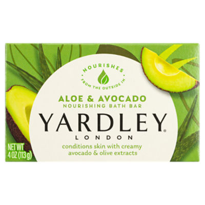 Yardley London Aloe & Avocado Nourishing Bath Bar, 4 oz, 4.25 Ounce