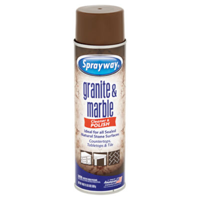 Sprayway Granite & Marble Cleaner & Polish, 19 oz