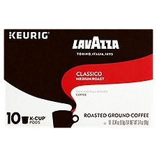 Lavazza K-Cup Pods, Classico Medium Roasted Ground Coffee, 3.4 Ounce