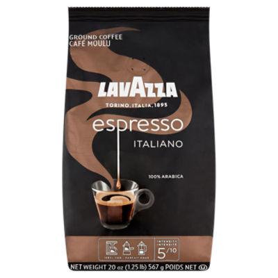 Lavazza Espresso Italiano 100 Arabica Ground Coffee, 20 oz