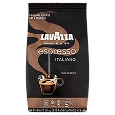 Lavazza Espresso Italiano 100% Arabica Ground Coffee, 20 oz