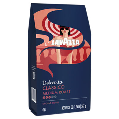 Lavazza Dolcevita Classico Medium Roast Ground Coffee, 20 oz - The
