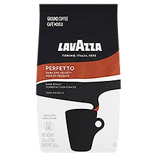 Lavazza Perfetto Dark Roast 100% Arabica Ground Coffee, 20 oz