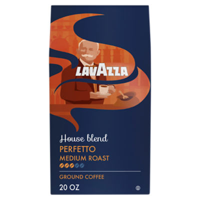 Lavazza House Blend Perfetto Medium Roast 100% Arabica Ground Coffee, 20 oz