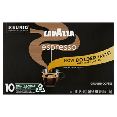 Lavazza Gran Selezione Dark Roasted Ground Coffee K-Cup Pods, 0.34 oz, 10  count