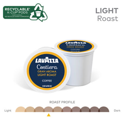 Lavazza Costiera Gran Aroma Light Roast Ground Coffee K-Cup Pods