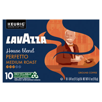 Lavazza Perfetto Dark Roast Ground Coffee KCup Pods, 0.41 oz, 10 count ShopRite